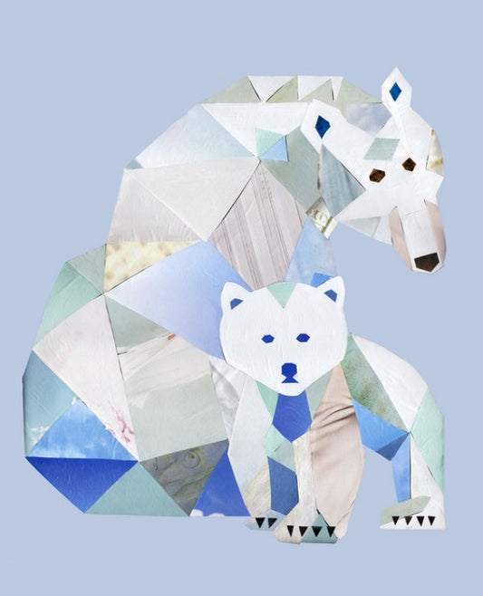 輸入壁紙 カスタム壁紙 PHOTOWALL / Polar Bears Gray (e29548)