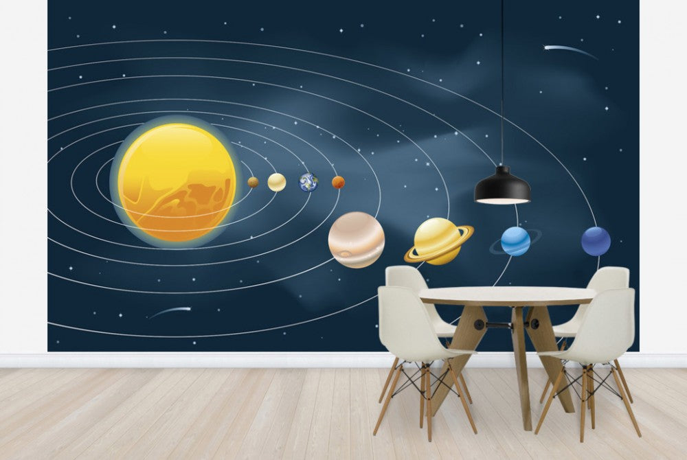 輸入壁紙 カスタム壁紙 PHOTOWALL / Earths Solar System (e25587)