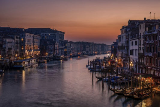 輸入壁紙 カスタム壁紙 PHOTOWALL / Venice Grand Canal at Sunset (e29671)