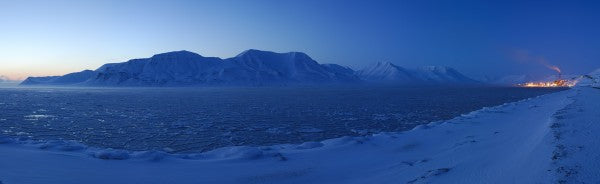 輸入壁紙 カスタム壁紙 PHOTOWALL / Longyearbyen by Night, Svalbard I (e29929)