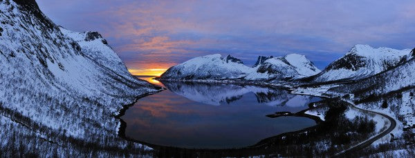 輸入壁紙 カスタム壁紙 PHOTOWALL / Golden Sunset over Troms, Norway (e29931)