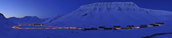 輸入壁紙 カスタム壁紙 PHOTOWALL / Longyearbyen by Night, Svalbard IIII (e29934)