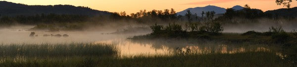 輸入壁紙 カスタム壁紙 PHOTOWALL / Evening Fog over Lake, Senja Norway (e29939)