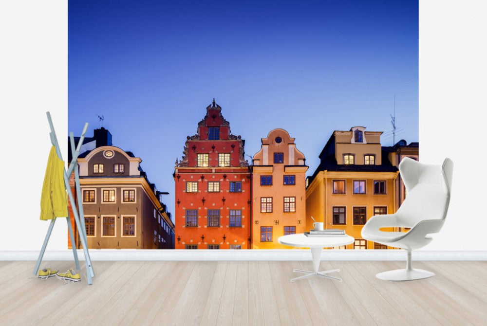 輸入壁紙 カスタム壁紙 PHOTOWALL / Buildings in Stockholm Old Town (e29968)