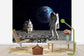 輸入壁紙 カスタム壁紙 PHOTOWALL / Astronaut on the Moon 2 (e25839)