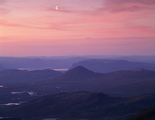 輸入壁紙 カスタム壁紙 PHOTOWALL / Moon over Sarek National Park, Sweden (e40427)