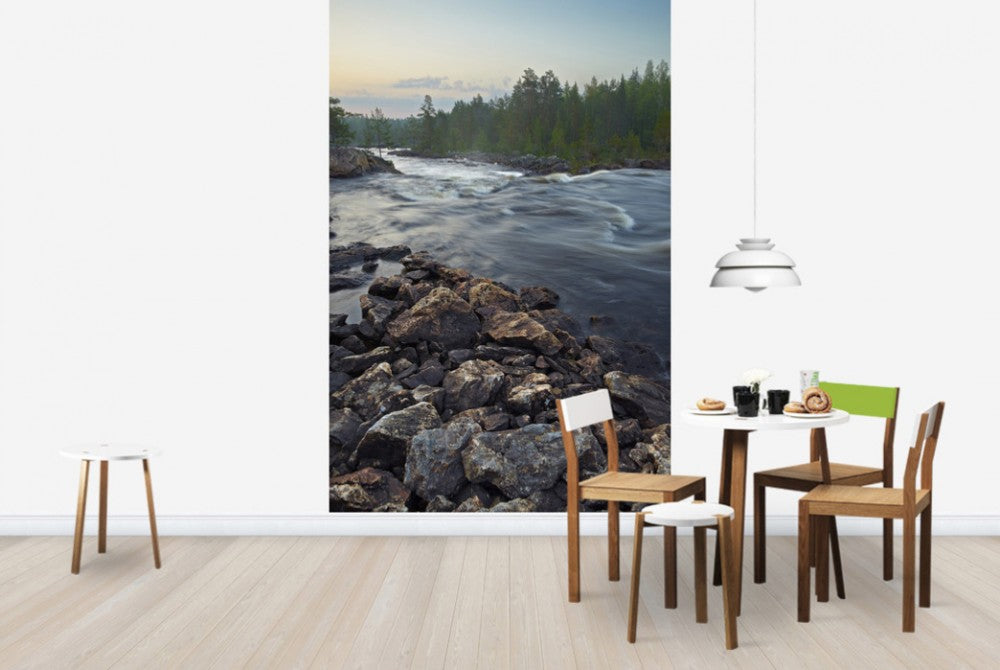 輸入壁紙 カスタム壁紙 PHOTOWALL / Stream in Northern Sweden (e40438)