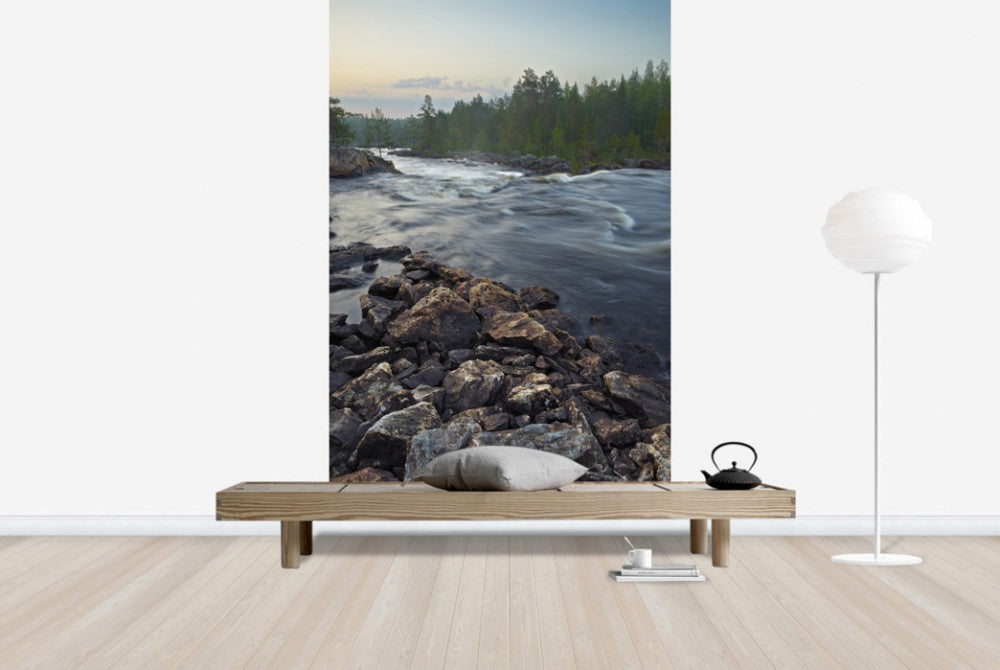 輸入壁紙 カスタム壁紙 PHOTOWALL / Stream in Northern Sweden (e40438)