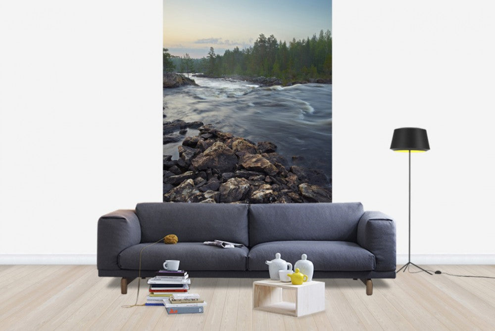 輸入壁紙 カスタム壁紙 PHOTOWALL / Stream in Northern Sweden (e40438)