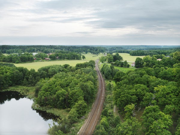 輸入壁紙 カスタム壁紙 PHOTOWALL / Railway Through sodermanland, Sweden (e40457)