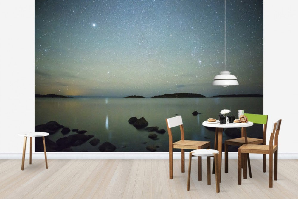 輸入壁紙 カスタム壁紙 PHOTOWALL / Starry Sky over juniskar, Sweden (e40464)