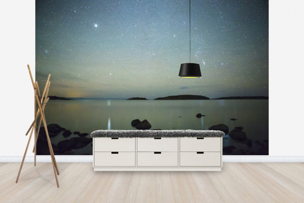 輸入壁紙 カスタム壁紙 PHOTOWALL / Starry Sky over juniskar, Sweden (e40464)