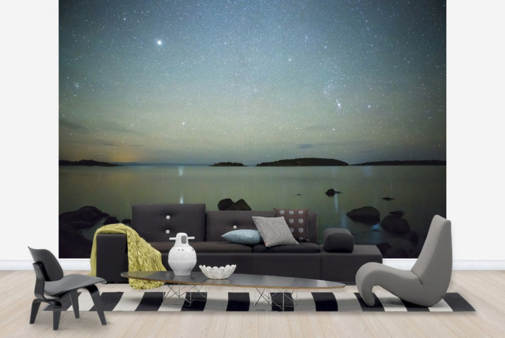 輸入壁紙 カスタム壁紙 PHOTOWALL / Starry Sky over juniskar, Sweden (e40464)