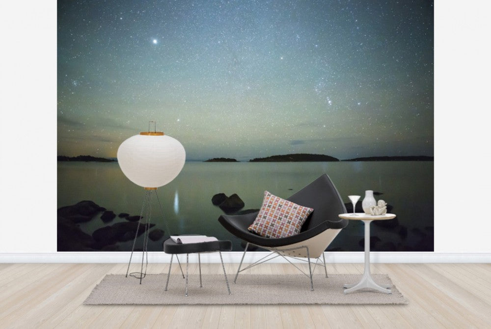 輸入壁紙 カスタム壁紙 PHOTOWALL / Starry Sky over juniskar, Sweden (e40464)