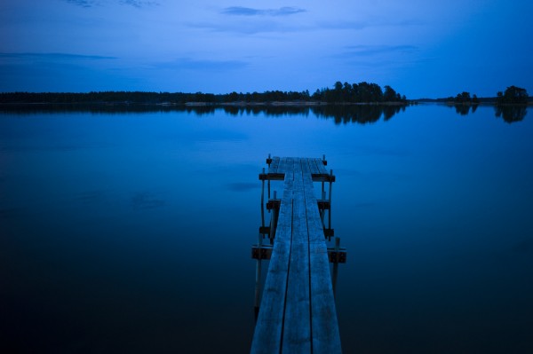 輸入壁紙 カスタム壁紙 PHOTOWALL / Wooden Pier at Dusk, Sweden (e40473)