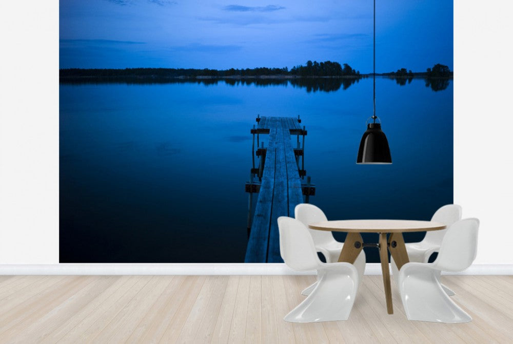 輸入壁紙 カスタム壁紙 PHOTOWALL / Wooden Pier at Dusk, Sweden (e40473)