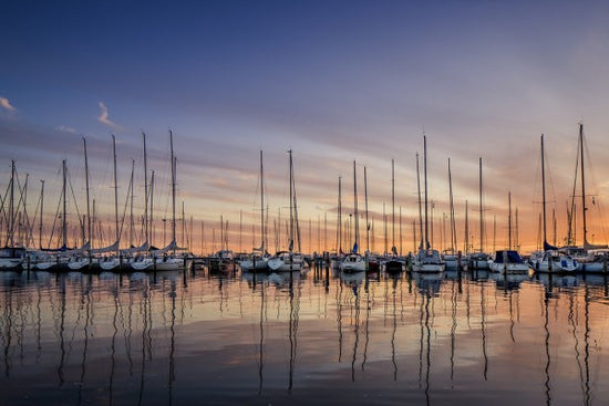 輸入壁紙 カスタム壁紙 PHOTOWALL / Sailboats in Sunset, Gothenburg Sweden (e40481)