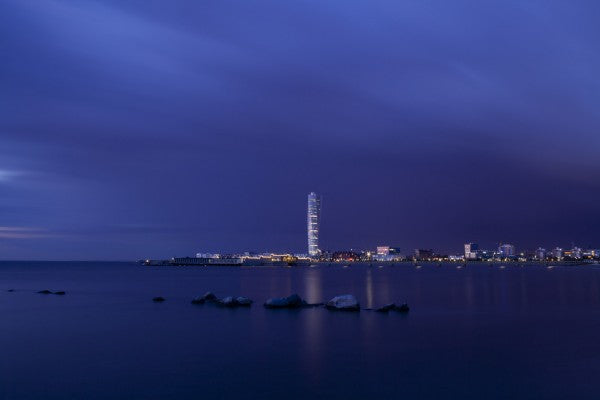 輸入壁紙 カスタム壁紙 PHOTOWALL / Turning Torso - Malmo Skyline (e40510)