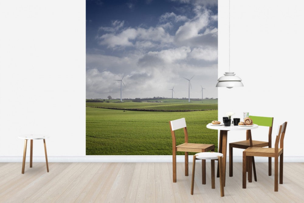 輸入壁紙 カスタム壁紙 PHOTOWALL / Windmill in Green Fields of Skane, Sweden (e40565)