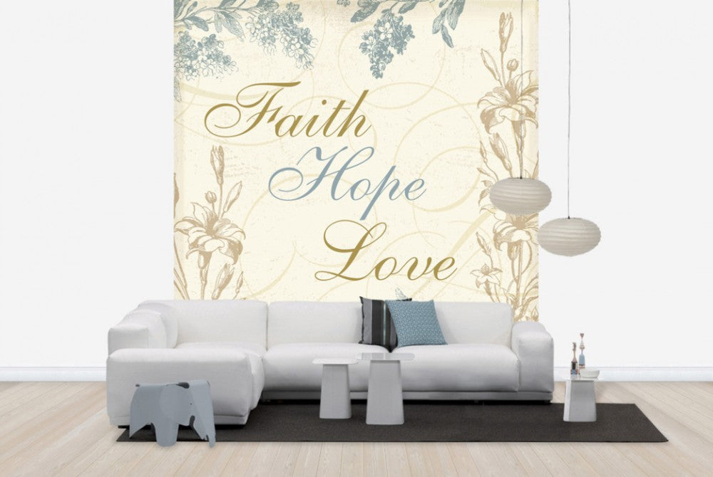 輸入壁紙 カスタム壁紙 PHOTOWALL / Faith Hope Love (e30339)