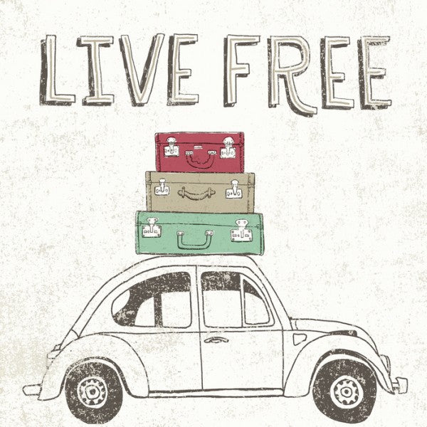 輸入壁紙 カスタム壁紙 PHOTOWALL / Road Trip - Beetle Luggage (e30343)