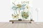 輸入壁紙 カスタム壁紙 PHOTOWALL / My Greenhouse Flowers - Love (e30390)