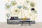 輸入壁紙 カスタム壁紙 PHOTOWALL / My Greenhouse Flowers on Linen - Cream (e30391)