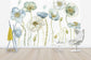 輸入壁紙 カスタム壁紙 PHOTOWALL / My Greenhouse Flowers on Linen (e30392)