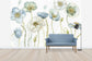 輸入壁紙 カスタム壁紙 PHOTOWALL / My Greenhouse Flowers on Linen (e30392)