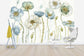 輸入壁紙 カスタム壁紙 PHOTOWALL / My Greenhouse Flowers on Wood (e30393)