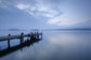 輸入壁紙 カスタム壁紙 PHOTOWALL / Wooden Pier in Still Lake (e40651)