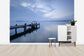 輸入壁紙 カスタム壁紙 PHOTOWALL / Wooden Pier in Still Lake (e40651)