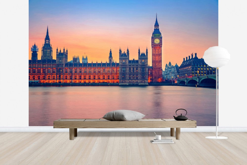 輸入壁紙 カスタム壁紙 PHOTOWALL / Big Ben and Houses of Parliament (e40656)