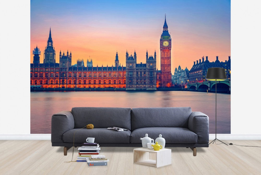 輸入壁紙 カスタム壁紙 PHOTOWALL / Big Ben and Houses of Parliament (e40656)