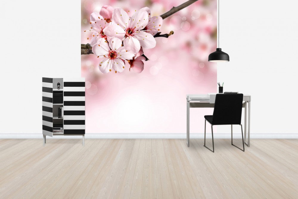 輸入壁紙 カスタム壁紙 PHOTOWALL / Spring Border Cherry Blossom (e40700)