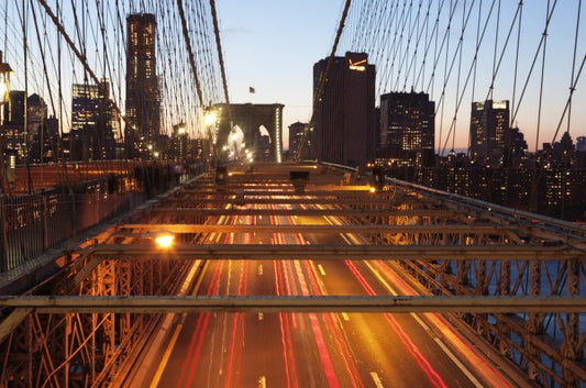 輸入壁紙 カスタム壁紙 PHOTOWALL / On top of Brooklyn Bridge, New York (e30799)