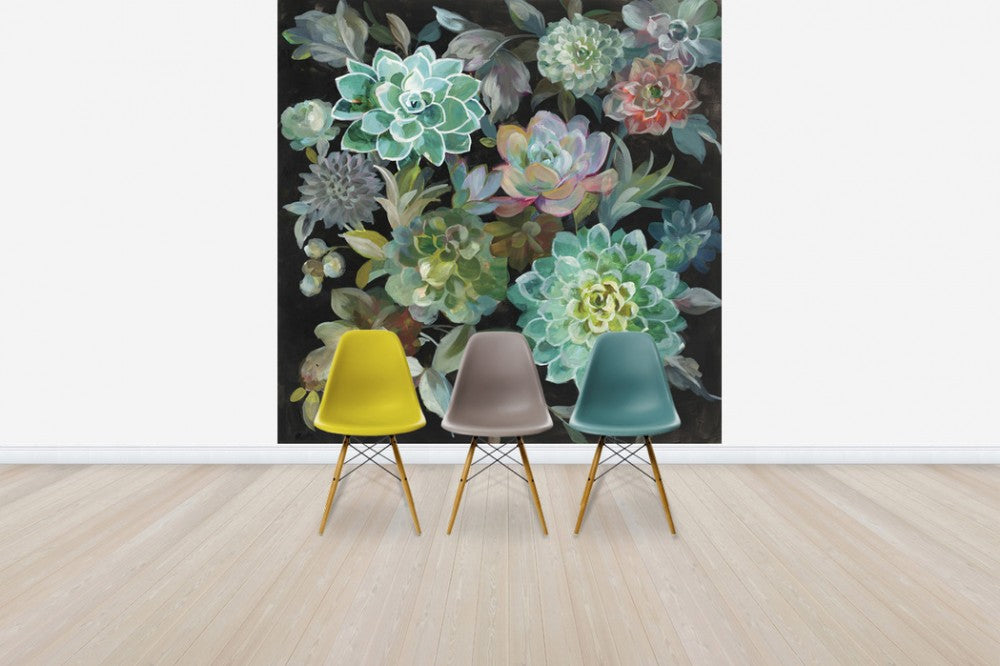 輸入壁紙 カスタム壁紙 PHOTOWALL / Floral Succulents (e50055)