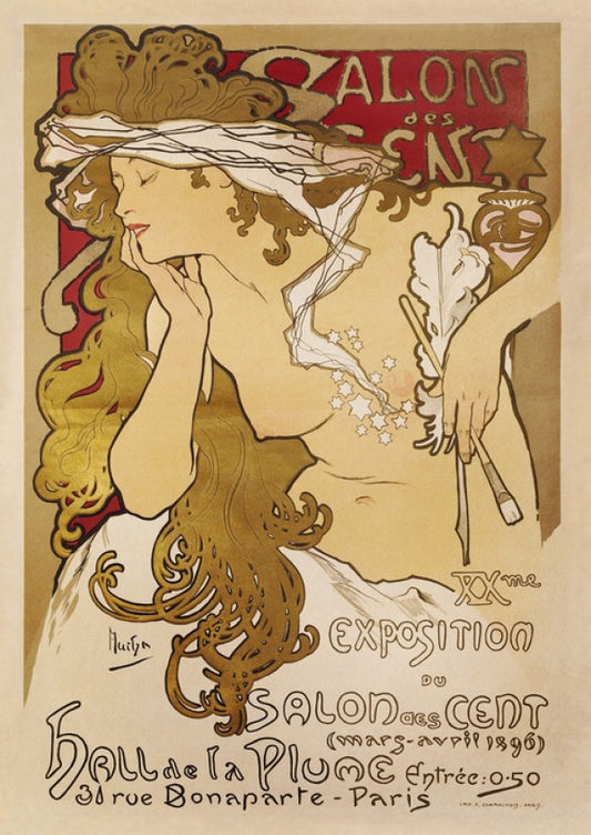 輸入壁紙 カスタム壁紙 PHOTOWALL / Alphonse Mucha - Salon des Cent (e31036)