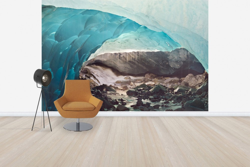 輸入壁紙 カスタム壁紙 PHOTOWALL / Ice Cave Melting in Mendenhall Glacier, Alaska (e31112)