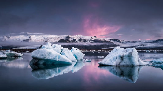 輸入壁紙 カスタム壁紙 PHOTOWALL / The Glacier Lagoon (e310047)