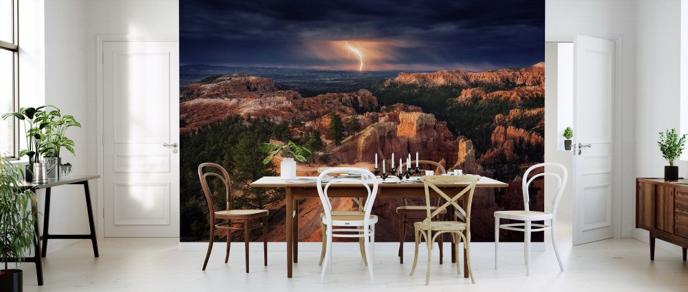 輸入壁紙 カスタム壁紙 PHOTOWALL / Lightning over Bryce Canyon (e311004)