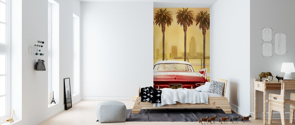 輸入壁紙 カスタム壁紙 PHOTOWALL / Plymouth Savoy with Palms (e312870)