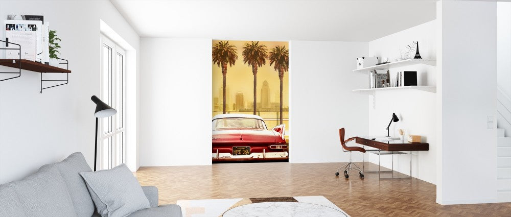 輸入壁紙 カスタム壁紙 PHOTOWALL / Plymouth Savoy with Palms (e312870)