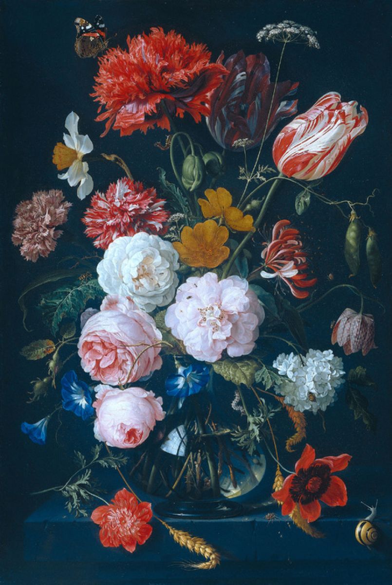 輸入壁紙 カスタム壁紙 PHOTOWALL / 18th Century Flower Arrangements (e318896)