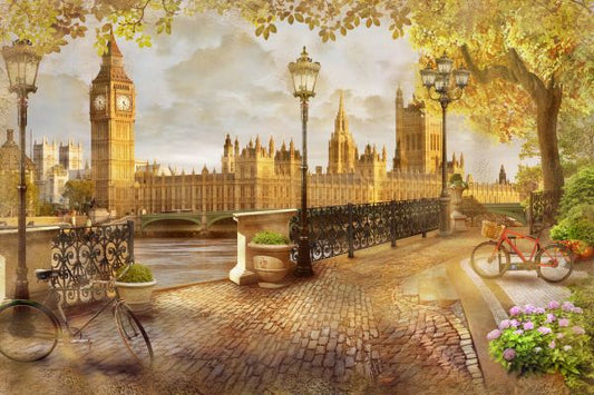 輸入壁紙 カスタム壁紙 PHOTOWALL / London Big Ben View (e319149)