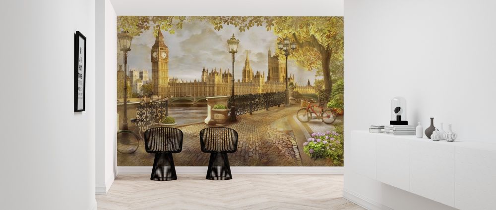 輸入壁紙 カスタム壁紙 PHOTOWALL / London Big Ben View (e319149)