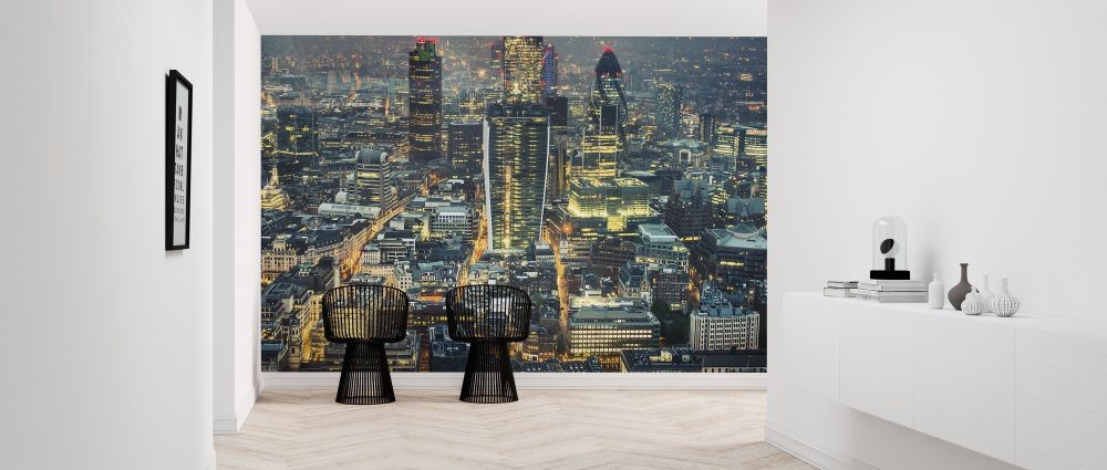 輸入壁紙 カスタム壁紙 PHOTOWALL / London Skyline at Night (e317936)