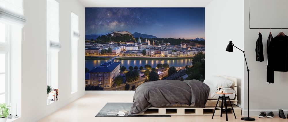 輸入壁紙 カスタム壁紙 PHOTOWALL / Cityscape of Salzburg Cathedral (e317958)