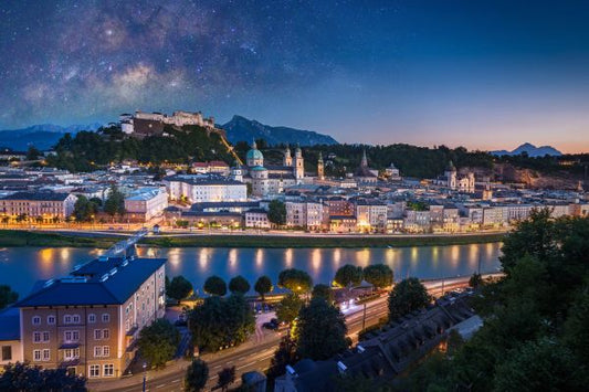 輸入壁紙 カスタム壁紙 PHOTOWALL / Cityscape of Salzburg Cathedral (e317958)