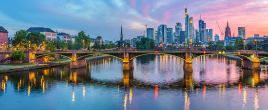 輸入壁紙 カスタム壁紙 PHOTOWALL / Skyline Frankfurt at Sunset (e318158)